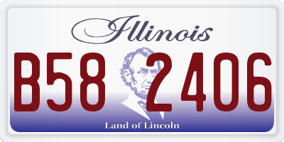 IL license plate B582406