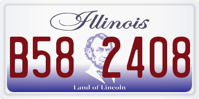 IL license plate B582408