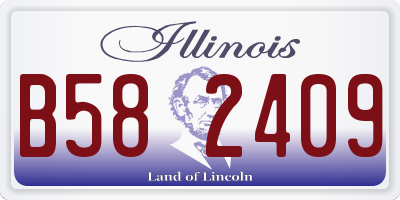IL license plate B582409