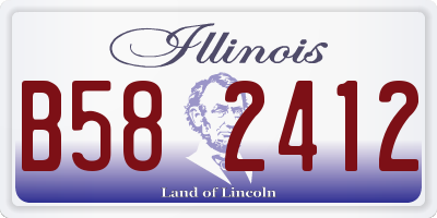 IL license plate B582412