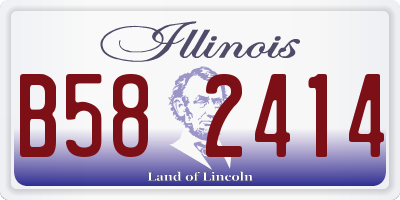IL license plate B582414
