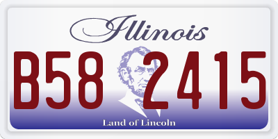 IL license plate B582415