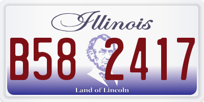 IL license plate B582417