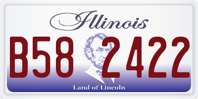 IL license plate B582422