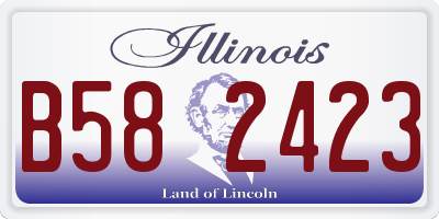 IL license plate B582423