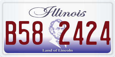 IL license plate B582424