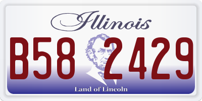 IL license plate B582429