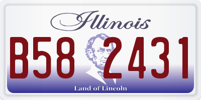 IL license plate B582431