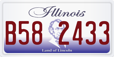 IL license plate B582433