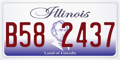 IL license plate B582437