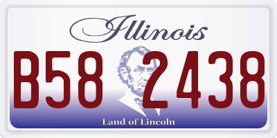 IL license plate B582438