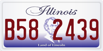 IL license plate B582439
