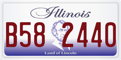 IL license plate B582440
