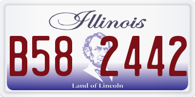 IL license plate B582442