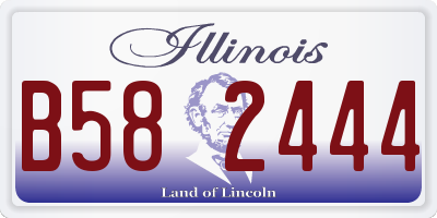 IL license plate B582444