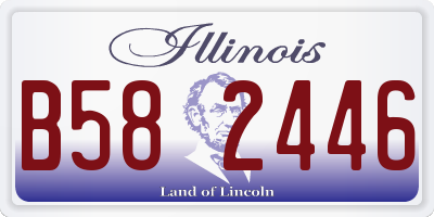 IL license plate B582446