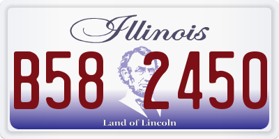 IL license plate B582450