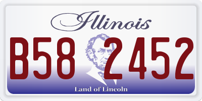 IL license plate B582452