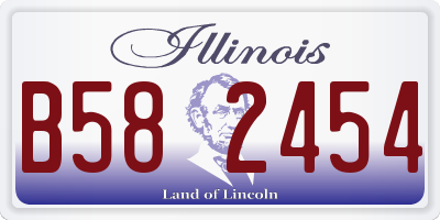 IL license plate B582454