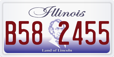 IL license plate B582455