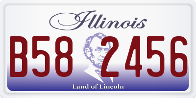 IL license plate B582456