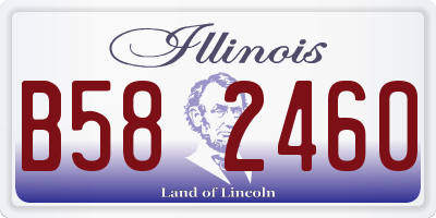 IL license plate B582460