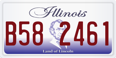 IL license plate B582461