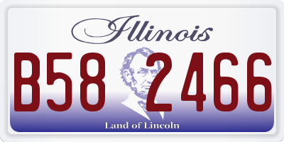 IL license plate B582466