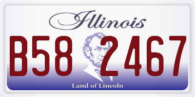 IL license plate B582467