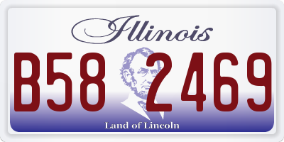IL license plate B582469