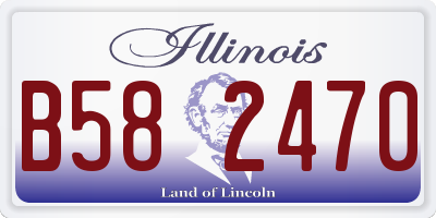 IL license plate B582470