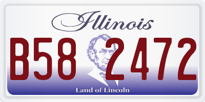 IL license plate B582472