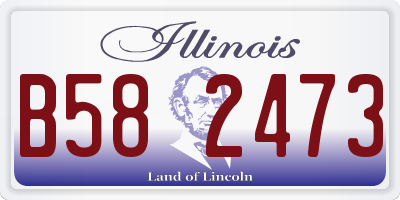 IL license plate B582473