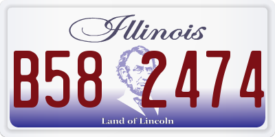 IL license plate B582474