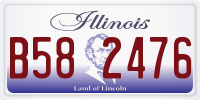 IL license plate B582476
