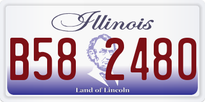 IL license plate B582480