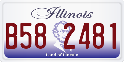 IL license plate B582481
