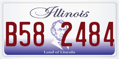 IL license plate B582484
