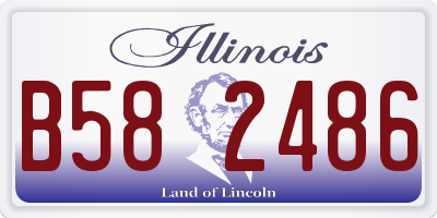 IL license plate B582486