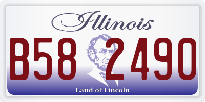 IL license plate B582490