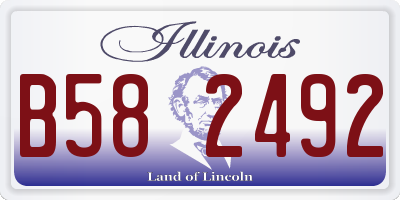 IL license plate B582492