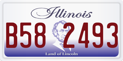 IL license plate B582493