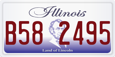 IL license plate B582495