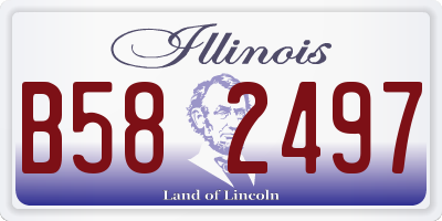 IL license plate B582497