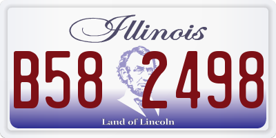 IL license plate B582498