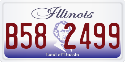 IL license plate B582499