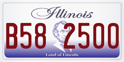 IL license plate B582500