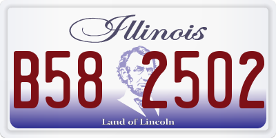 IL license plate B582502