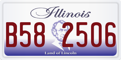 IL license plate B582506