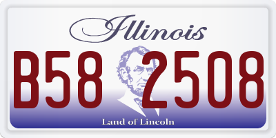 IL license plate B582508